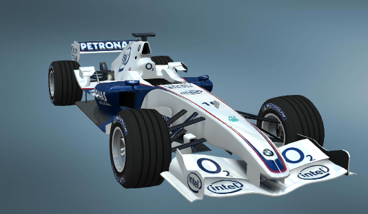  The BMW Sauber F1.06, more specifically, driven by Nick Heidfeld, Jacques Villeneuve and Robert Kubica in 2006.