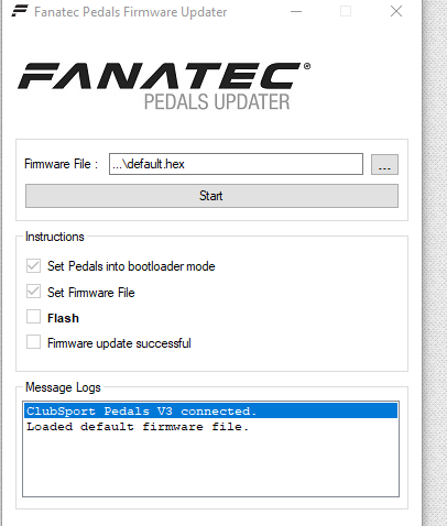 Image displays the Fanatec tuning menu